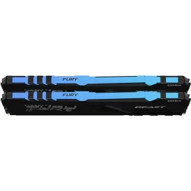Desktop Memory DRAM Kingston Fury Beast RGB KF436C17BBAK2/16 KIT 16GB (2X8GB) DDR4 DIMM 3600MHz CL17 Color:black