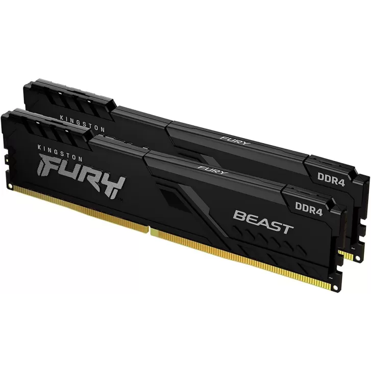 Оперативная память DRAM Kingston Fury Beast KF436C18BBK2/32 KIT 32GB (2x16GB) DDR4 DIMM 3600MHz CL18 Цвет:чёрный Оперативная память DRAM Kingston Fury Beast KF436C18BBK2/32 KIT 32GB (2x16GB) DDR4 DIMM 3600MHz CL18 Цвет:чёрный