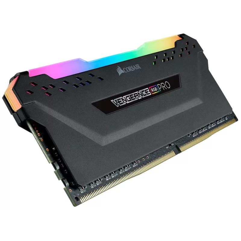 Оперативная память DRAM Corsair VENGEANCE RGB PRO CMW256GX4M8E3200C16 KIT 256GB (8X32GB) DDR4 DIMM 3200MHz 16-20-20-38 Цвет:чёрный