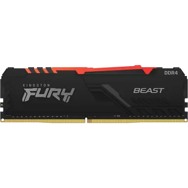 Desktop Memory DRAM Kingston Fury Beast RGB KF436C18BBAK2/32 32GB DDR4 DIMM 3600MHz CL17 Color:black Desktop Memory DRAM Kingston Fury Beast RGB KF436C18BBAK2/32 32GB DDR4 DIMM 3600MHz CL17 Color:black