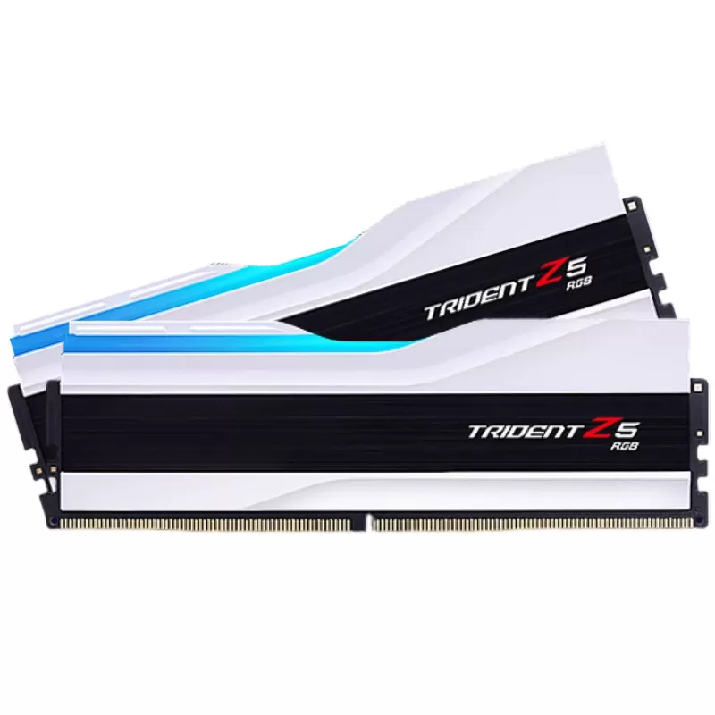 Оперативная память DRAM G.Skill Trident Z5 RGB matte white 6400J3239G16GX2-TZ5RW KIT 32GB (2x16GB) DDR5 DIMM 6400MHz CL32 1.4V Оперативная память DRAM G.Skill Trident Z5 RGB matte white 6400J3239G16GX2-TZ5RW KIT 32GB (2x16GB) DDR5 DIMM 6400MHz CL32 1.4V