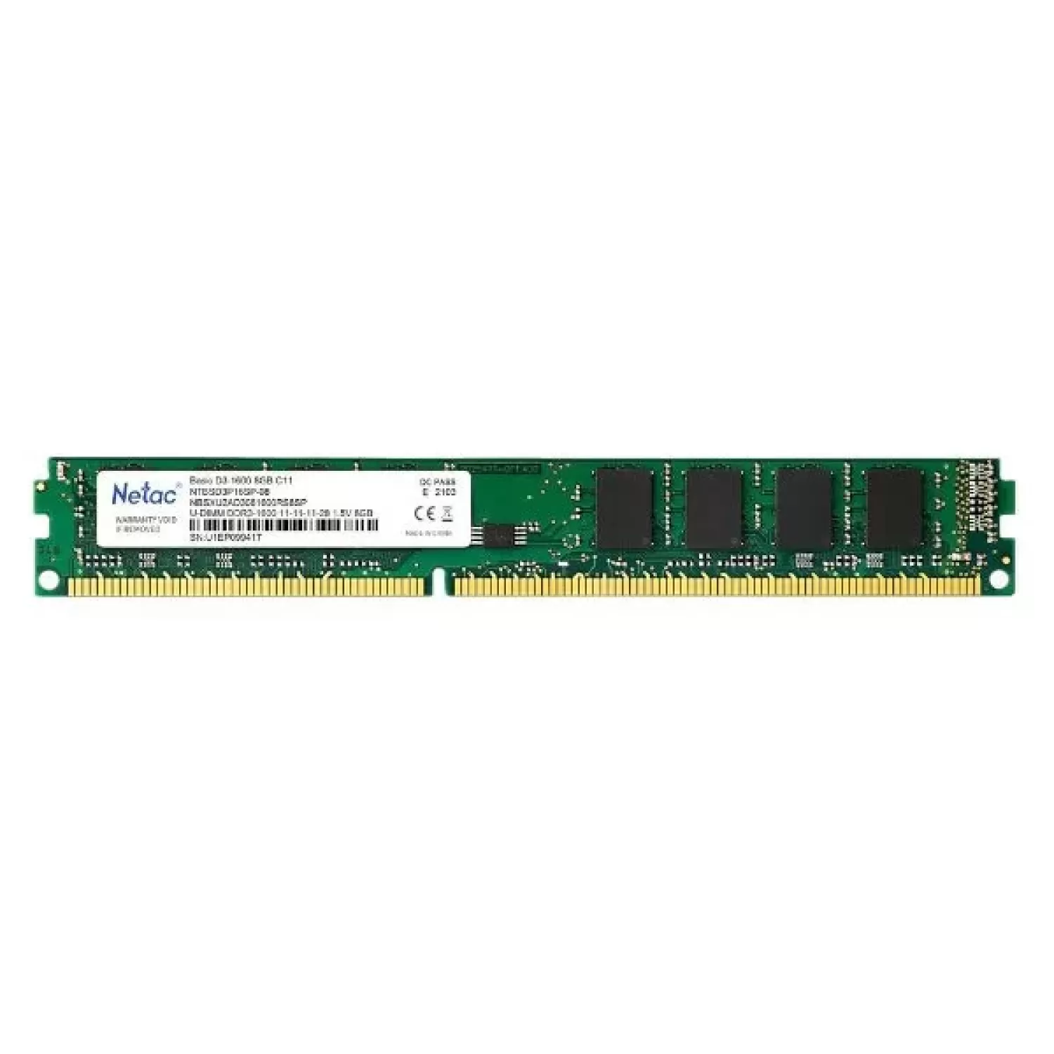 Оперативная память DRAM Netac NTBSD3P16SP-08 8GB DDR3 DIMM 1600MHz CL11