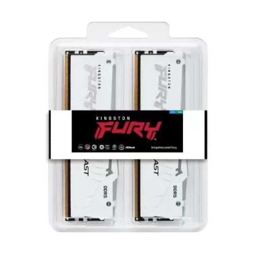 Memory Kingston FURY Beast KF560C36BWE2K2-32 KIT 32GB (2x16GB) DDR5 6000MHz 1.35V Color:white