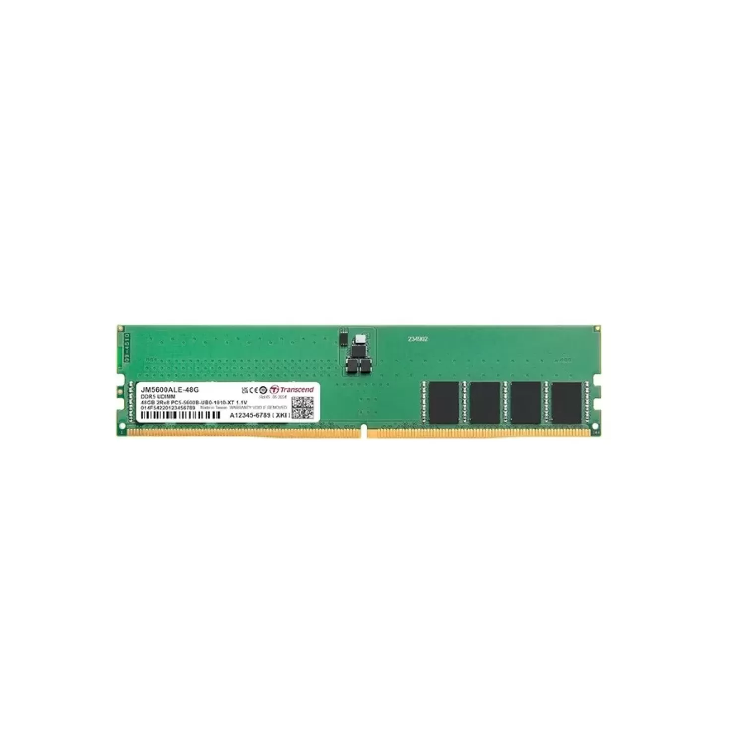 Оперативная память DRAM Transcend DIMM DDR5 5600MT/s 48GB JM5600ALE-48 48GB DDR5 DIMM 5600MHz