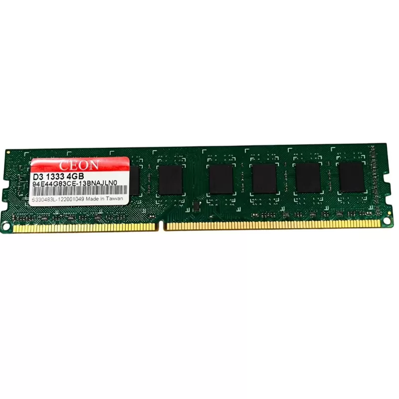 Desktop Memory DRAM Ceon DDR3 1333MHZ 4GB 94E44G83CE-13BNAJLN0 4GB DDR3 DIMM 1333MHz Condition:Used