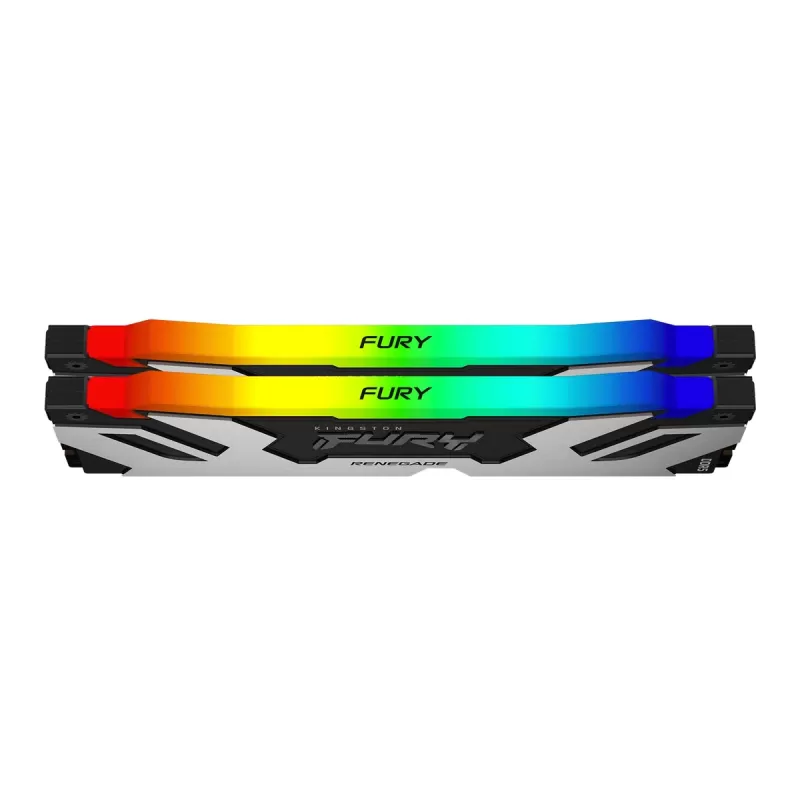 זיכרון לנייח DRAM Kingston FURY Renegade RGB DDR5 96GB (2x48GB) 6400MHz CL32 KF564C32RSAK2-96 96GB DDR5 6400MHz צבע כסוף, שחור זיכרון לנייח DRAM Kingston FURY Renegade RGB DDR5 96GB (2x48GB) 6400MHz CL32 KF564C32RSAK2-96 96GB DDR5 6400MHz צבע כסוף, שחור