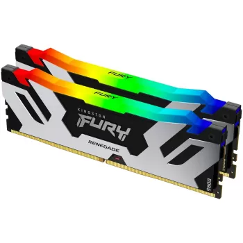Оперативная память DRAM Kingston FURY Renegade RGB DDR5 96GB (2x48GB) 6400MHz CL32 KF564C32RSAK2-96 96GB DDR5 6400MHz Цвет:серебряный, черный
