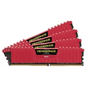 Оперативная память DRAM Corsair Vengeance LPX CMK32GX4M4B4000C19R KIT 32GB (4X8GB) DDR4 4000MHz 1.35V Цвет:красный