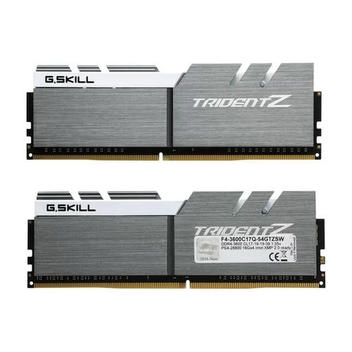 Desktop Memory DRAM G.Skill Trident Z F4-3600C17Q-64GTZSW KIT 64GB (4x16GB) DDR4 3600MHz 17-19-19-39 1.35V OEM, no package Desktop Memory DRAM G.Skill Trident Z F4-3600C17Q-64GTZSW KIT 64GB (4x16GB) DDR4 3600MHz 17-19-19-39 1.35V OEM, no package