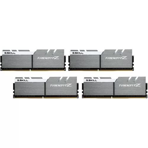 Desktop Memory DRAM G.Skill Trident Z F4-3600C17Q-64GTZSW KIT 64GB (4x16GB) DDR4 3600MHz 17-19-19-39 1.35V OEM, no package Desktop Memory DRAM G.Skill Trident Z F4-3600C17Q-64GTZSW KIT 64GB (4x16GB) DDR4 3600MHz 17-19-19-39 1.35V OEM, no package