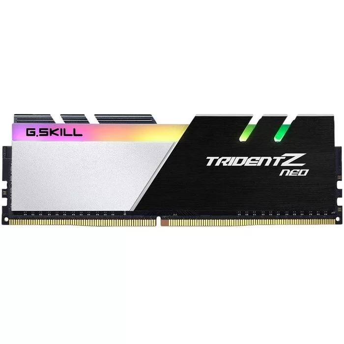 Desktop Memory DRAM G.Skill Trident Z Neo F4-3600C18D-64GTZN KIT 64GB (2X32GB) DDR4 DIMM 3600MHz 18-22-22-42 1.2V OEM, no package Color:black, silver