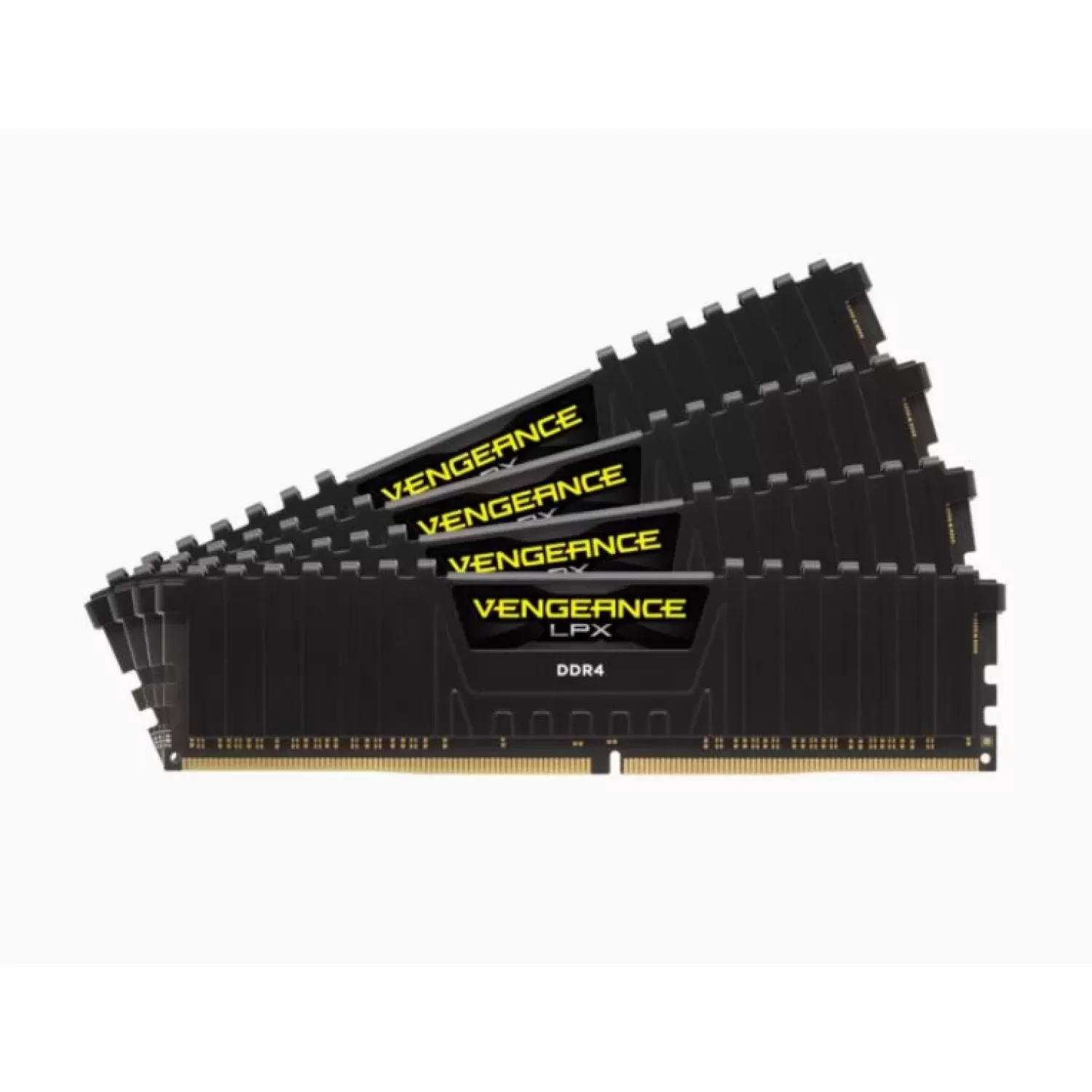 Оперативная память DRAM Corsair VENGEANCE LPX CMK32GX4M4E3200C16 KIT 32GB (4X8GB) DDR4 DIMM 3200MHz 16-20-20-38 Цвет:чёрный
