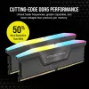 זיכרון לנייח DRAM Corsair VENGEANCE RGB CMH32GX5M2B5200Z40K KIT 32GB (2x16GB) DDR5 DIMM 5200MHz CL40 צבע שחור