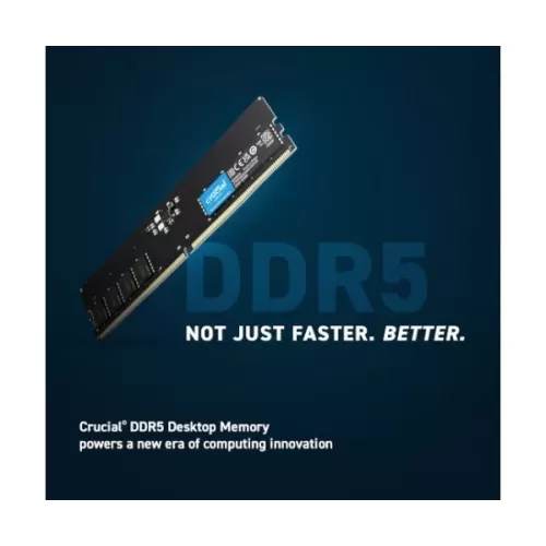 Оперативная память DRAM Crucial CT16G56C46U5 16GB DDR5 DIMM 5600MHz Цвет:чёрный Оперативная память DRAM Crucial CT16G56C46U5 16GB DDR5 DIMM 5600MHz Цвет:чёрный