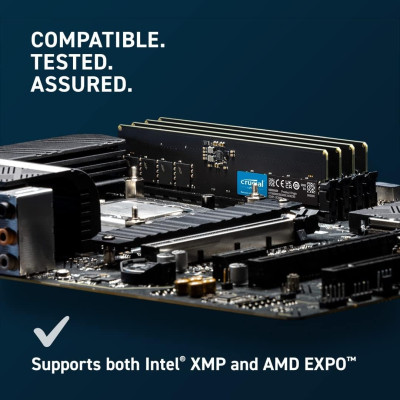 Desktop Memory DRAM Crucial CT16G56C46U5 16GB DDR5 5600MHz Color:black Desktop Memory DRAM Crucial CT16G56C46U5 16GB DDR5 5600MHz Color:black