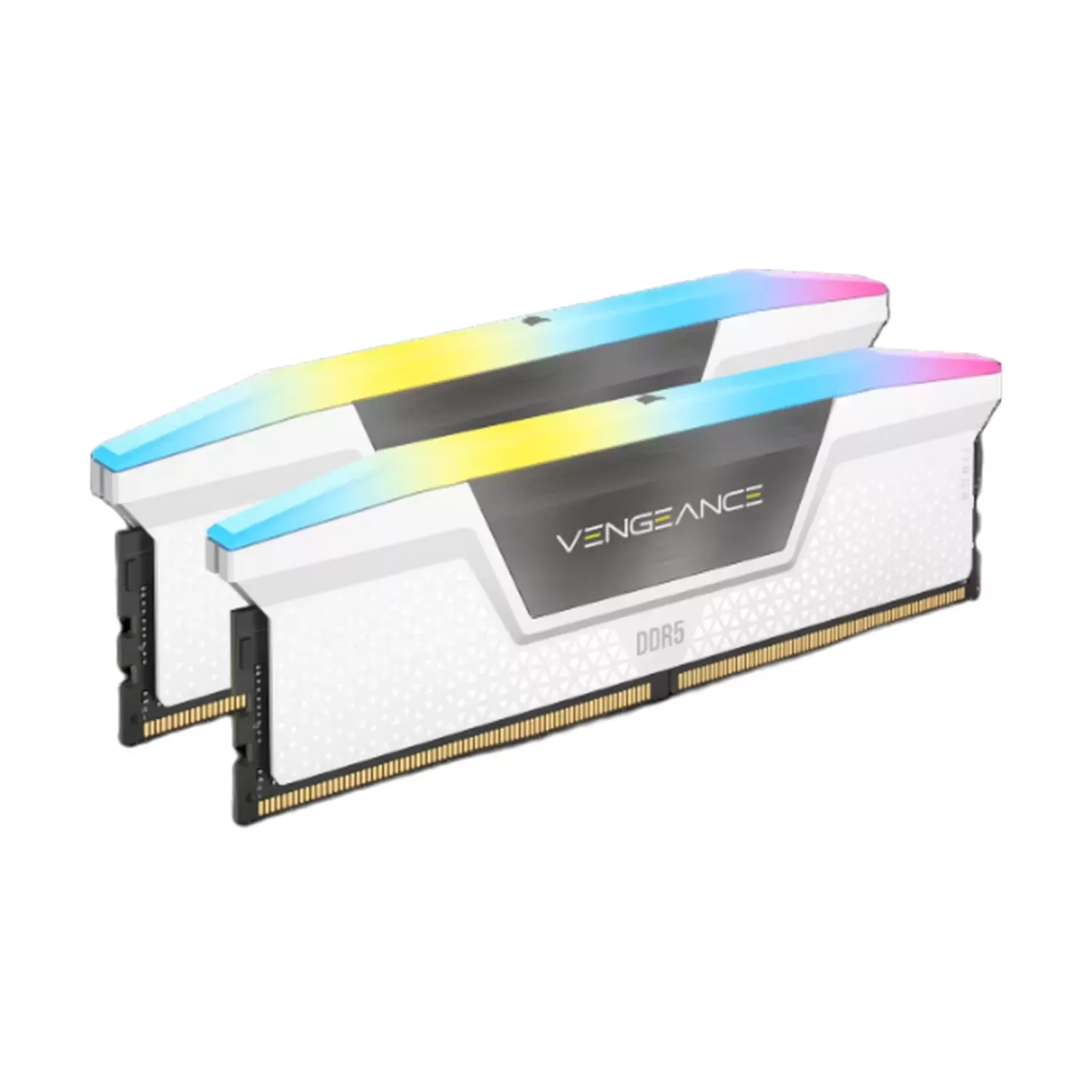 Оперативная память DRAM Corsair VENGEANCE RGB CMH32GX5M2E6000C36W KIT 32GB (2x16GB) DDR5 DIMM 6000MHz CL36 1.35V Цвет:белый