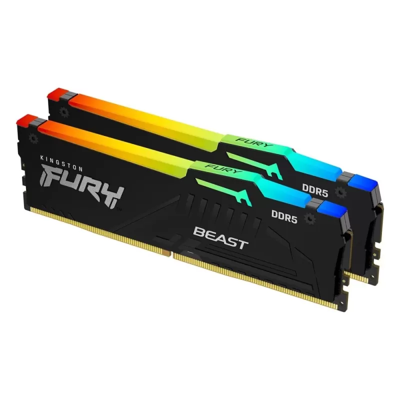 Desktop Memory DRAM Kingston Fury Beast RGB EXPO KF560C30BBEAK2-64 KIT 64GB Desktop Memory DRAM Kingston Fury Beast RGB EXPO KF560C30BBEAK2-64 KIT 64GB