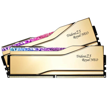 זיכרון לנייח DRAM G.Skill Trident Z5 Royal זהב 6400J3039G16GX2-TR5NG KIT 32GB זיכרון לנייח DRAM G.Skill Trident Z5 Royal זהב 6400J3039G16GX2-TR5NG KIT 32GB