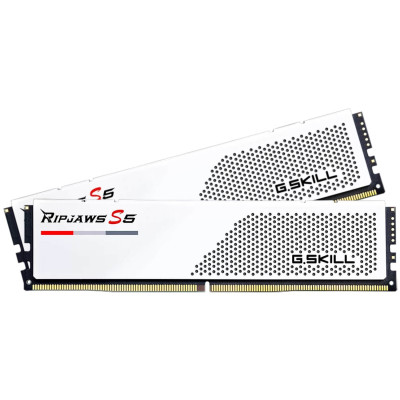 Оперативная память DRAM G.Skill Ripjaws S5 белый 5600J3636C16GX2-RS5W KIT 32GB Оперативная память DRAM G.Skill Ripjaws S5 белый 5600J3636C16GX2-RS5W KIT 32GB