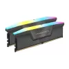זיכרון לנייח DRAM Corsair Vengeance RGB CMH64GX5M2B6200C32 KIT 64GB (2X32GB) DDR5 DIMM 6200MHz CL32 1.25V צבע שחור