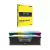 זיכרון לנייח DRAM Corsair Vengeance RGB CMH64GX5M2B6200C32 KIT 64GB (2X32GB) DDR5 DIMM 6200MHz CL32 1.25V צבע שחור