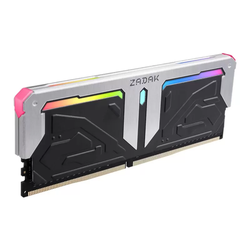 Оперативная память DRAM Apacer SPARK RGB ZD4-SPR32C28-16GYB2 KIT 16GB (2X8GB) DDR4 DIMM 3200MHz C16 XMP 2.0 1.35V Цвет:чёрный, серебристый