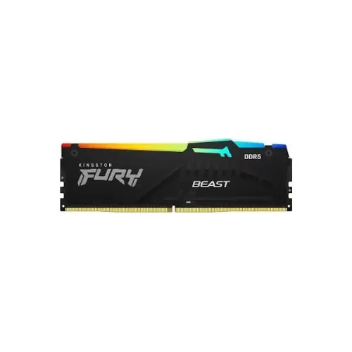 זיכרון לנייח DRAM Kingston FURY Beast RGB KF556C36BBEA-32 32GB DDR5 DIMM 5600MHz 36 1.25V צבע שחור