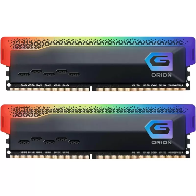 Desktop Memory DRAM GEIL DDR4 32GB (2x16GB) 3200 CL16 ORION RGB AMD Edition gray GAOSG432GB3200C16BDC 32GB DDR4 DIMM 3200MHz
