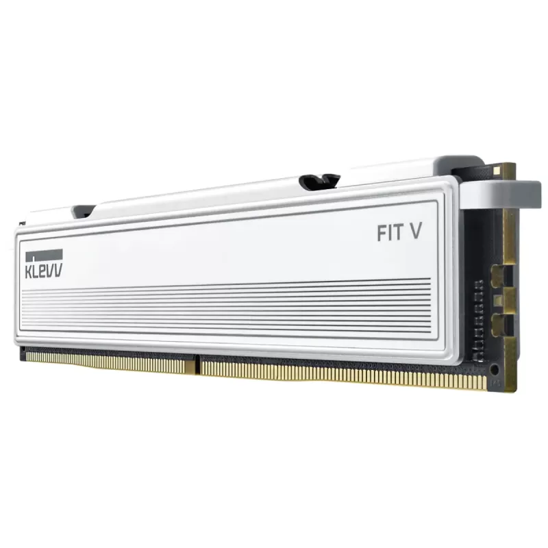 זיכרון לנייח DRAM Klevv DDR5 32GB (2x16GB) 6000 CL30 FIT V White KD5AGU880-60A300F KIT 32GB (2x16GB) DDR5 6000MHz CL30 צבע לבן