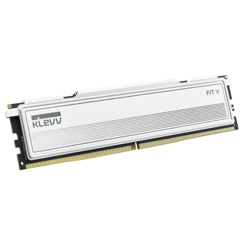 זיכרון לנייח DRAM Klevv DDR5 32GB (2x16GB) 6000 CL30 FIT V White KD5AGU880-60A300F KIT 32GB (2x16GB) DDR5 6000MHz CL30 צבע לבן