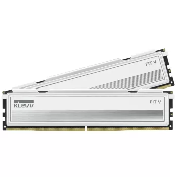 זיכרון לנייח DRAM Klevv DDR5 32GB (2x16GB) 6000 CL30 FIT V White KD5AGU880-60A300F KIT 32GB (2x16GB) DDR5 6000MHz CL30 צבע לבן