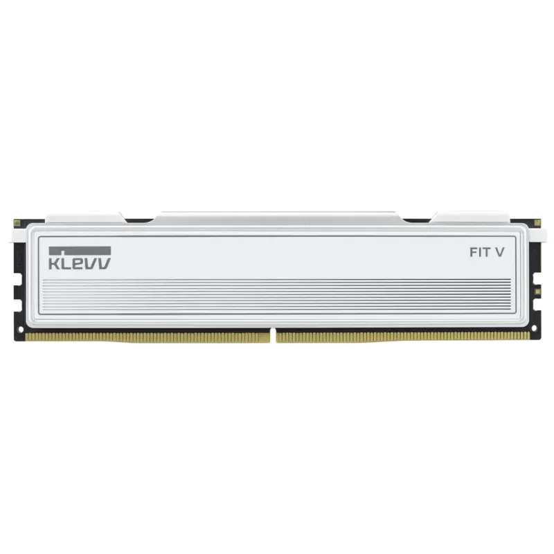 זיכרון לנייח DRAM Klevv DDR5 32GB (2x16GB) 6000 CL30 FIT V White KD5AGU880-60A300F KIT 32GB (2x16GB) DDR5 6000MHz CL30 צבע לבן