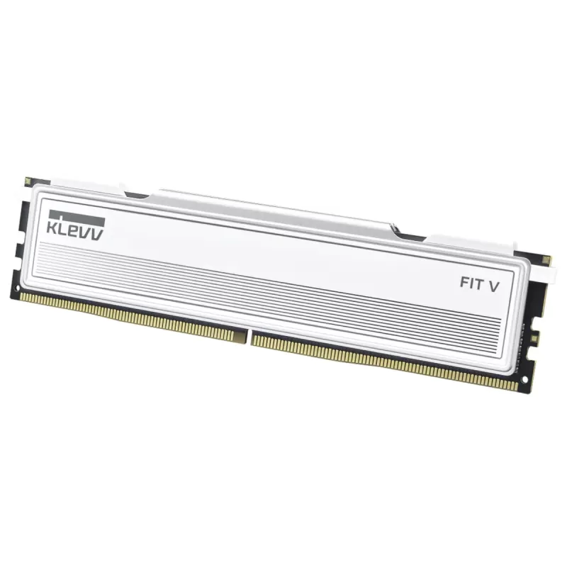זיכרון לנייח DRAM Klevv DDR5 32GB (2x16GB) 6000 CL30 FIT V White KD5AGU880-60A300F KIT 32GB (2x16GB) DDR5 6000MHz CL30 צבע לבן