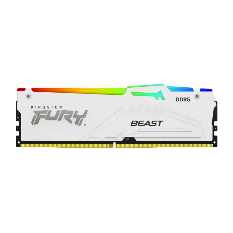זיכרון לנייח DRAM Kingston FURY Beast RGB DDR5 64GB (2x32GB) 5200MHz CL40 לבן KF552C40BWAK2-64 64GB DDR5 5200MHz זיכרון לנייח DRAM Kingston FURY Beast RGB DDR5 64GB (2x32GB) 5200MHz CL40 לבן KF552C40BWAK2-64 64GB DDR5 5200MHz