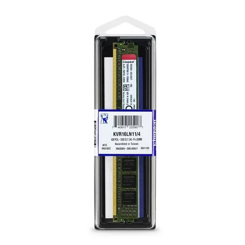 Оперативная память DRAM Kingston KVR16LN11/4 4GB DDR3L 1600MHz 1.35V, 1.5V