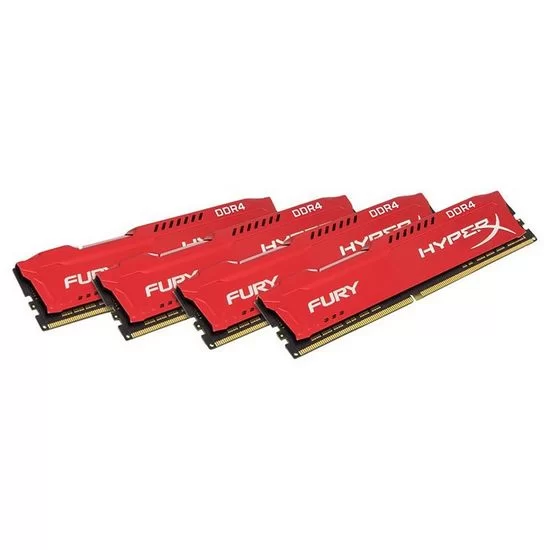 זיכרון לנייח DRAM Kingston HYPER-X FURY HX421C14FR2K4/32 KIT 32GB (4X8GB) DDR4 2133MHz