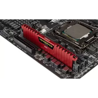Desktop Memory DRAM Corsair Vengeance LPX CMK32GX4M2A2666C16R KIT 32GB (2x16GB) DDR4 DIMM 2666MHz 1.2V Color:red