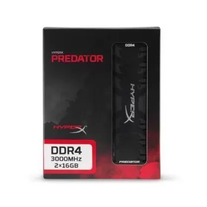 Оперативная память DRAM Kingston Hyper-X Predator HX430C15PB3K2/32 KIT 32GB (2x16GB) DDR4 3000MHz