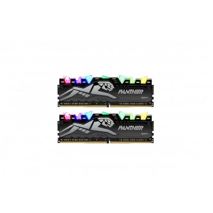 זיכרון לנייח DRAM Apacer PANTHER RAGE AURA RGB EK.16GA1.GJNK2 KIT 16GB (2X8GB) DDR4 DIMM 3200MHz CL16 צבע שחור, כסוף זיכרון לנייח DRAM Apacer PANTHER RAGE AURA RGB EK.16GA1.GJNK2 KIT 16GB (2X8GB) DDR4 DIMM 3200MHz CL16 צבע שחור, כסוף