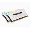 Desktop Memory DRAM Corsair VENGEANCE RGB PRO SL CMH16GX4M2E3200C16W KIT 16GB (2X8GB) DDR4 DIMM 3200MHz CL16 Color:white