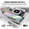 Desktop Memory DRAM Corsair VENGEANCE RGB PRO SL CMH16GX4M2E3200C16W KIT 16GB (2X8GB) DDR4 DIMM 3200MHz CL16 Color:white