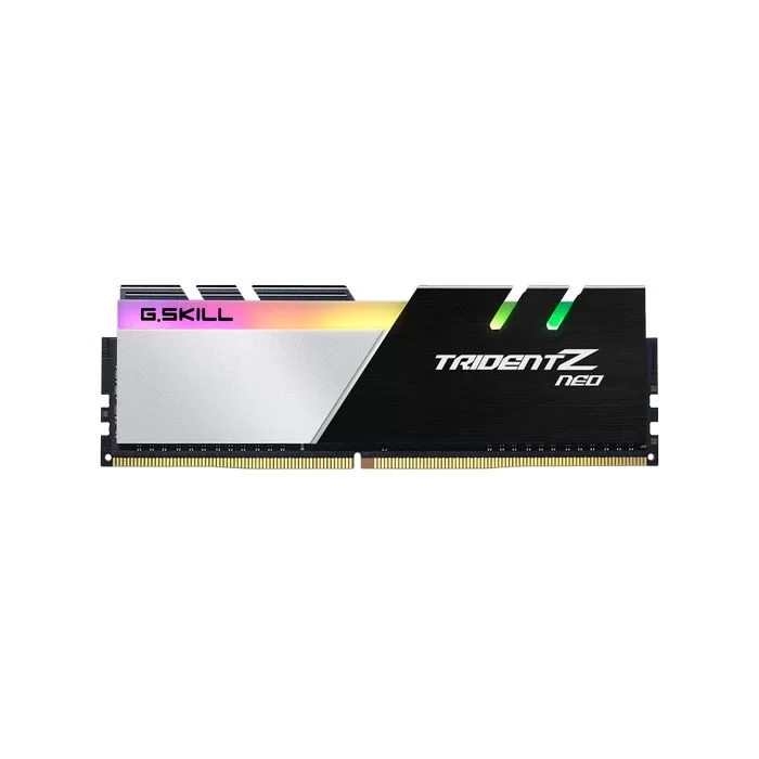 Desktop Memory DRAM G.Skill Trident Z Neo F4-3600C16D-64GTZN KIT 64GB (2X32GB) DDR4 DIMM 3600MHz 16-22-22-42 1.2V OEM, no package Color:black, silver Desktop Memory DRAM G.Skill Trident Z Neo F4-3600C16D-64GTZN KIT 64GB (2X32GB) DDR4 DIMM 3600MHz 16-22-22-42 1.2V OEM, no package Color:black, silver