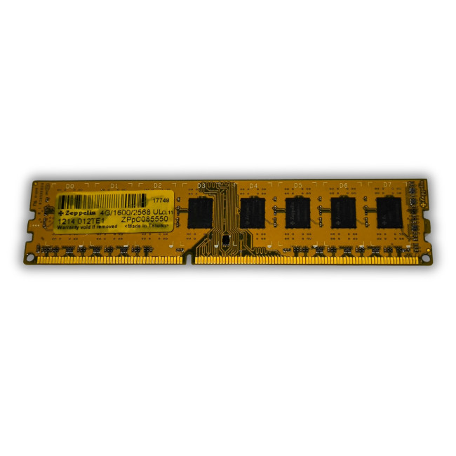 Оперативная память DRAM Zeppelin 4G 1600/2568 PC3-12800 Desktop Memory 4GB DDR3..
