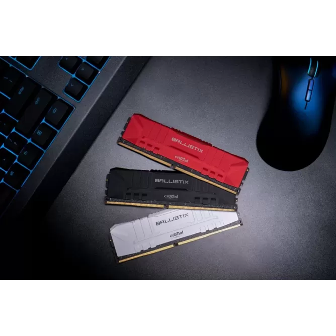 Desktop Memory DRAM Crucial Ballistix BL8G36C16U4R 8GB DDR4 DIMM 3600MHz CL16 Color:red