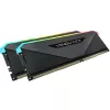 Оперативная память DRAM Corsair VENGEANCE RGB RT CMN64GX4M2Z3200C16 KIT 64GB (2X32GB) DDR4 DIMM 3200MHz 16-20-20-38 Цвет:чёрный