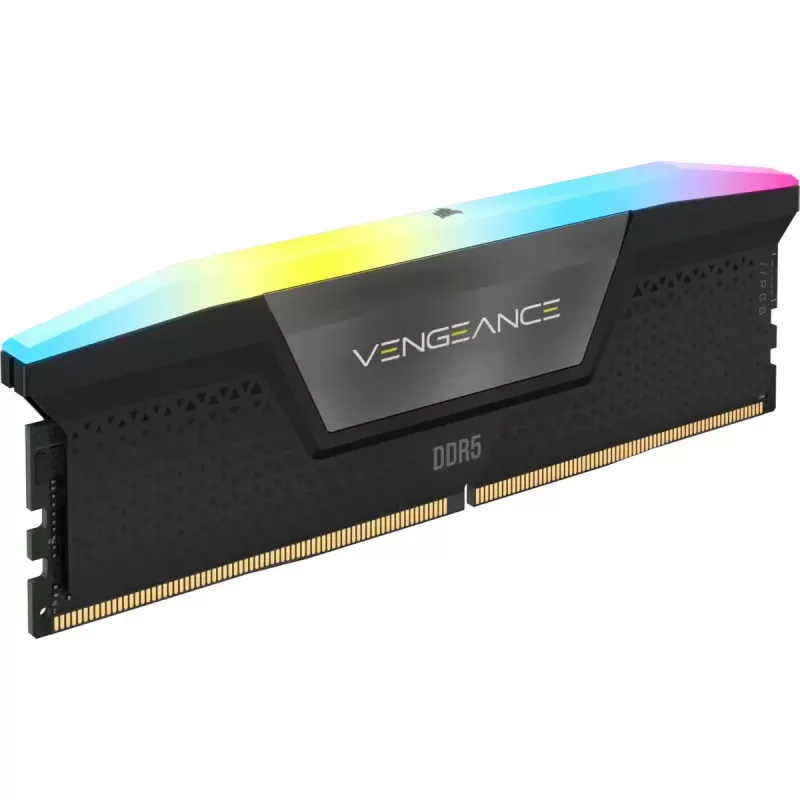 זיכרון לנייח DRAM Corsair VENGEANCE CMH32GX5M2D6000C36 KIT 32GB (2x16GB) DDR5 DIMM 6000MHz CL36 1.30V צבע שחור