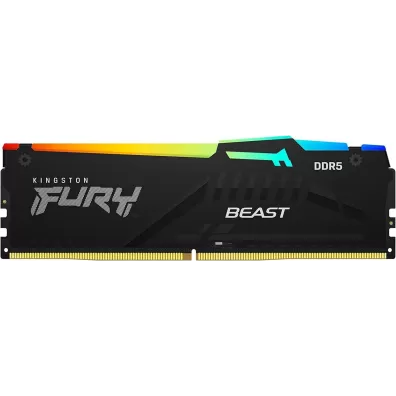 Desktop Memory DRAM Kingston Fury Beast RGB KF556C40BBA-16 16GB DDR5 DIMM 5600MHz CL40 1.25V Color:black