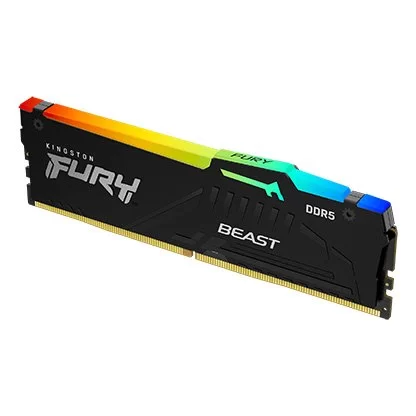Desktop Memory DRAM Kingston Fury Beast RGB KF556C40BBA-16 16GB DDR5 DIMM 5600MHz CL40 1.25V Color:black