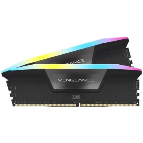Desktop Memory DRAM Corsair VENGEANCE RGB CMH32GX5M2B6400C36 KIT 32GB (2x16GB) DDR5 DIMM 6400MHz CL36 Color:black