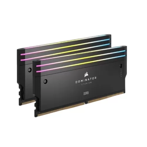 Оперативная память DRAM Corsair DOMINATOR TITANIUM RGB CMP32GX5M2B6000C30 KIT 32GB (2x16GB) DDR5 DIMM 6000MHz CL30 Цвет:чёрный Оперативная память DRAM Corsair DOMINATOR TITANIUM RGB CMP32GX5M2B6000C30 KIT 32GB (2x16GB) DDR5 DIMM 6000MHz CL30 Цвет:чёрный